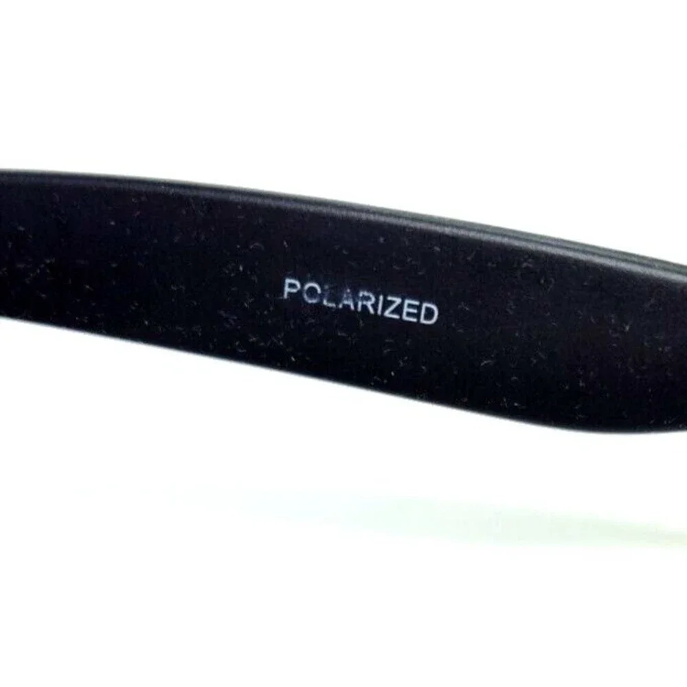 Shadyrays Mens Polarized  Sunglasses Black Square 50-19-140 Full Rim Black Lens